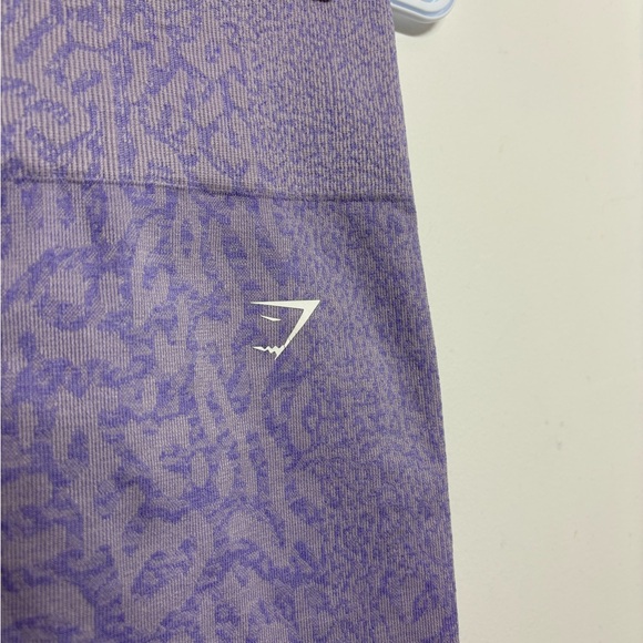 Gymshark Purple Seamless High Waisted Scrunch Shorts - Picture 3 of 6